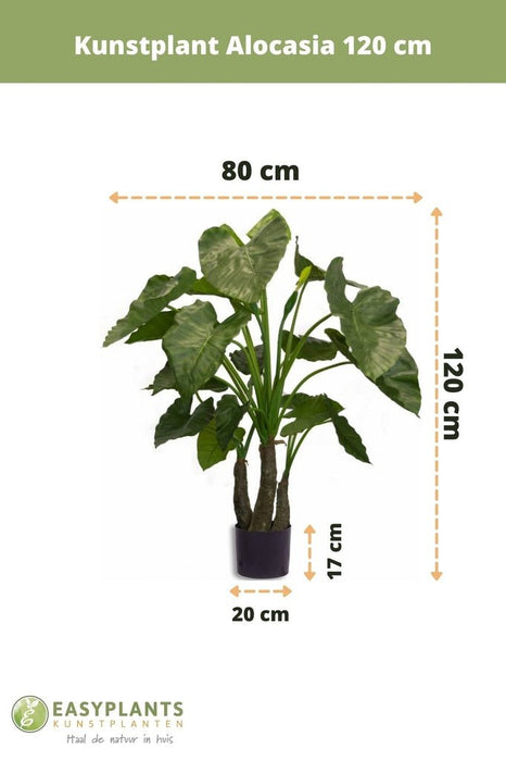 Alocasia - Stor Kunstig Plante