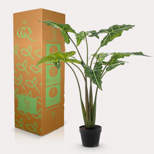 Alocasia Kunstig Plante - H100Cm, Ø12Cm