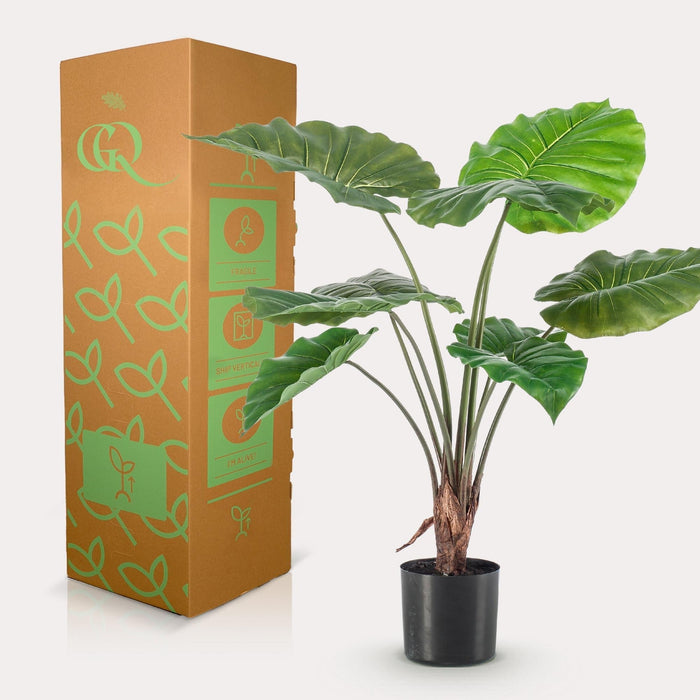 Alocasia Kunstig Plante - H70Cm, Ø12Cm