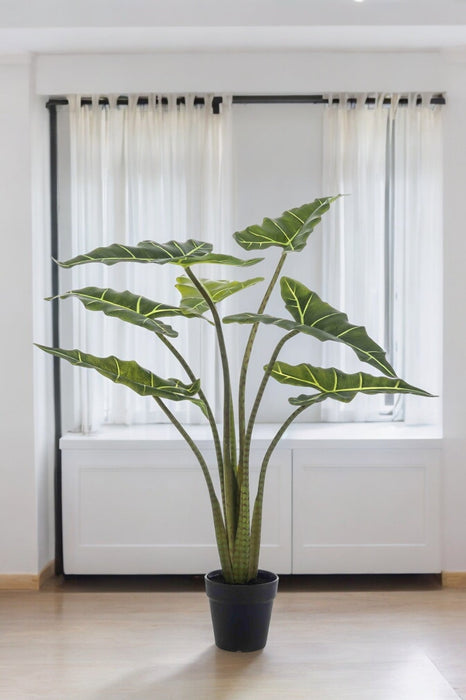 Alocasia Kunstig Plante - H90Cm, Ø14Cm