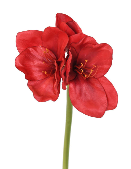 Rød Kunstig Amaryllis Med Stengel 60 Cm