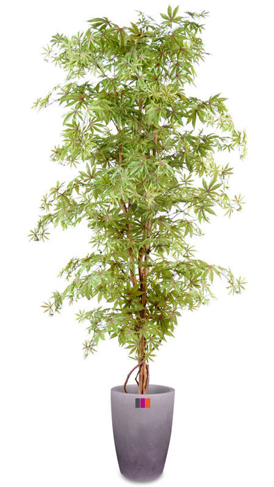 Aralia Artificial Tree 180Cm Innendørs Plante Grønn Rød