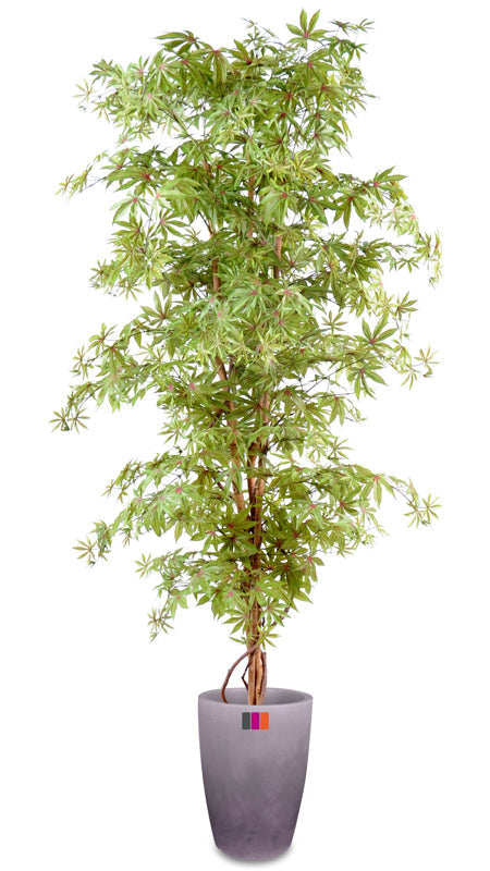 Aralia Artificial Tree 180Cm Innendørs Plante Grønn Rød