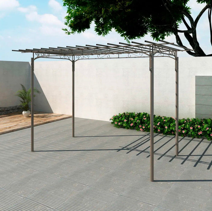 Enkel Iron Pergola Garden Arch