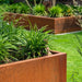 Corten Steel Square Flower Box 80X80Cm Rusty Look