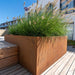 Corten Steel Square Flower Box For Innendørs Utendørs