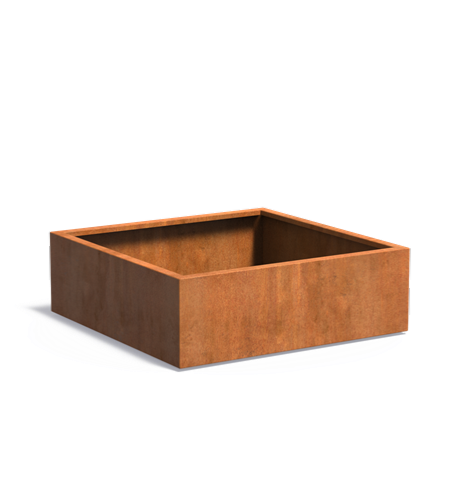 Corten Steel Square Flower Box For Innendørs Utendørs