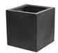 Black Cube Planter 50Cm Fiberstone