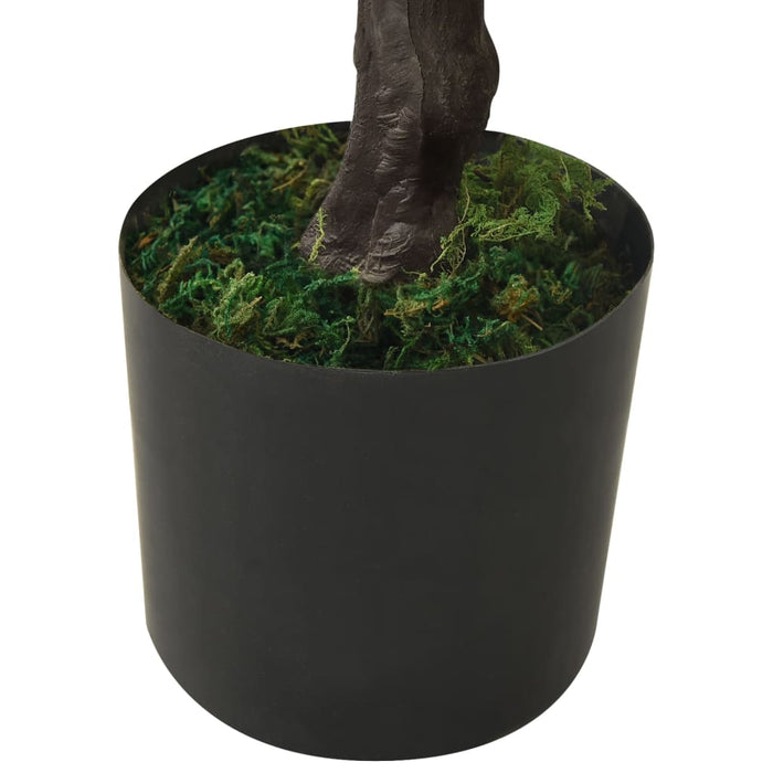 Kunstig Cypress Bonsai Med Pot 60 Cm Grønn