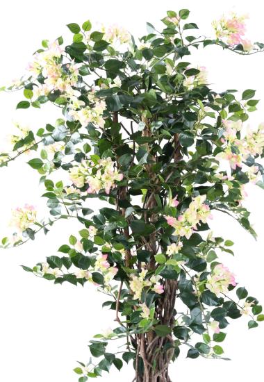 Kunstig Bougainvillea 150 Cm Hvit Rosa Blomster