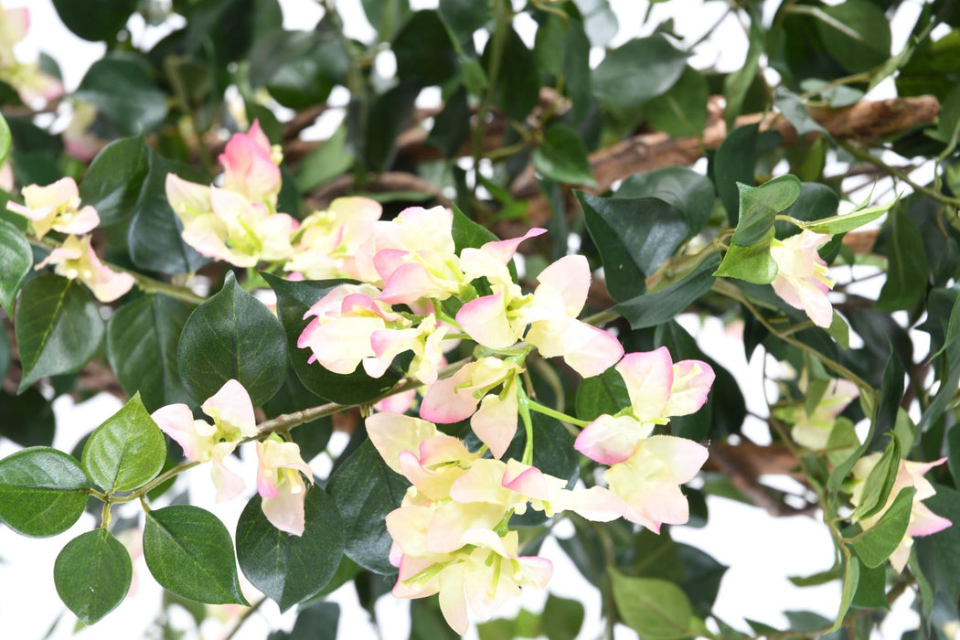 Kunstig Bougainvillea 150 Cm Hvit Rosa Blomster