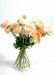 Artificial Peach Ranunculus Bukett 30 Cm