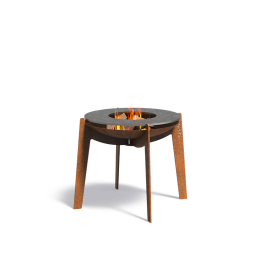 Corten Steel Brazier Med Ø60Cm Kokeplate