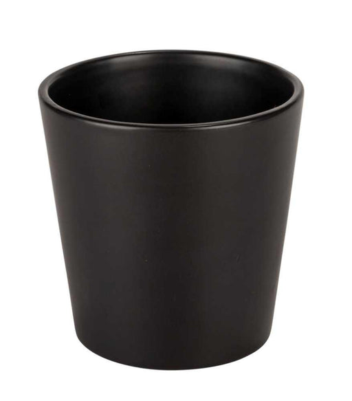 Sort Keramisk Pottetrekk 15,5 Cm For Planter