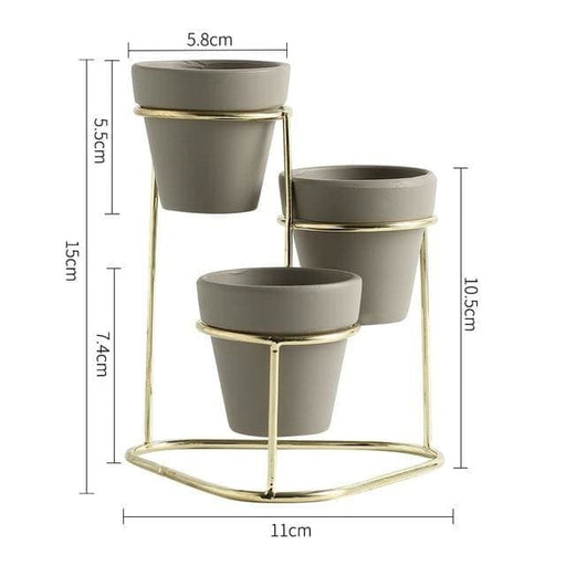 Truo Grey Pidestall Planter