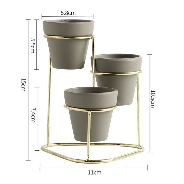 Truo Grey Pidestall Planter