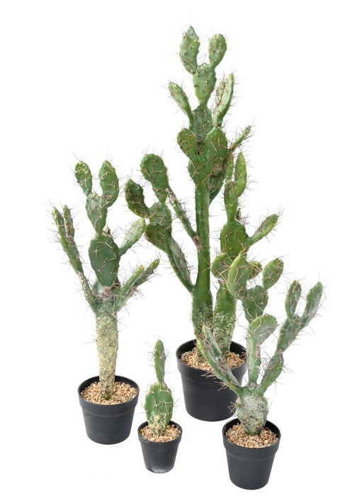 Flat Artificial Cactus 75 Cm For Innendørs Grønn