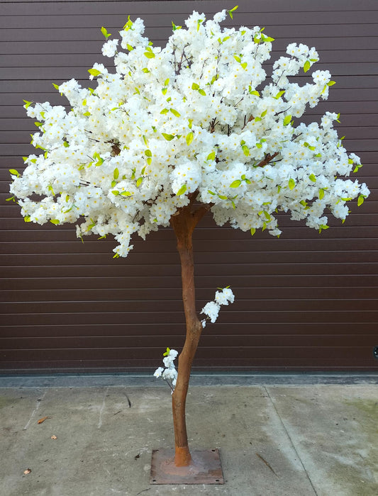 Kunstig Kirsebærblomst Hvit 250 Cm Interiørdekorasjon