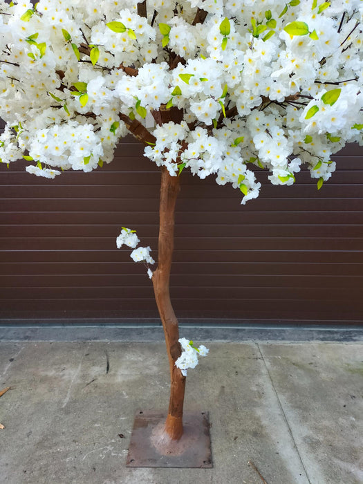 Kunstig Kirsebærblomst Hvit 250 Cm Interiørdekorasjon