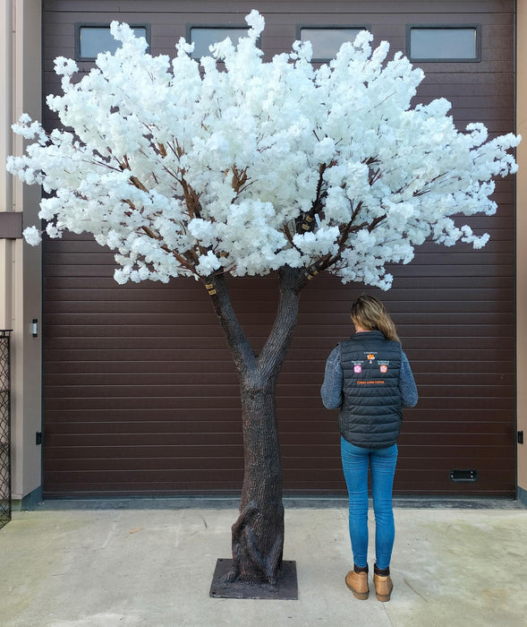 Kunstig Japansk Kirsebærtre I Blomst 350 Cm Hvit