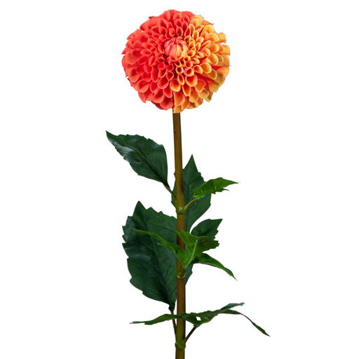 Kunstig Dahlia Appelsinstilk 96 Cm Blomsterdekorasjon