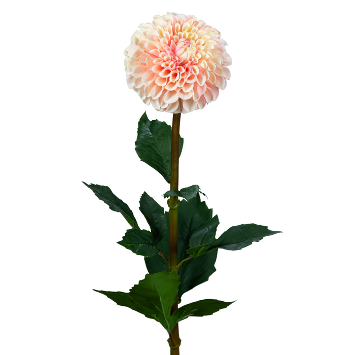 Kunstig Dahlia-Stilk 96 Cm Kremrosa Dekorative Blomster