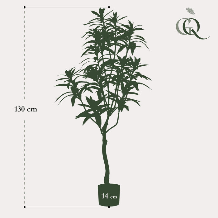 Dracaena Kunstig Plante - H130Cm, Ø14Cm