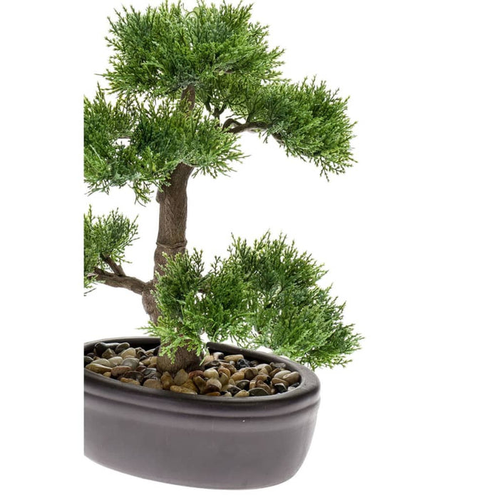 Emerald Green Artificial Cedar Bonsai 32 Cm