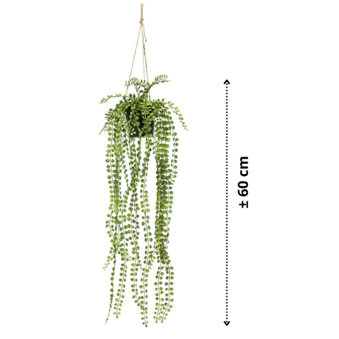 Emerald Kunstig Ficus Pumila Hengende Busk I Potte 60cm