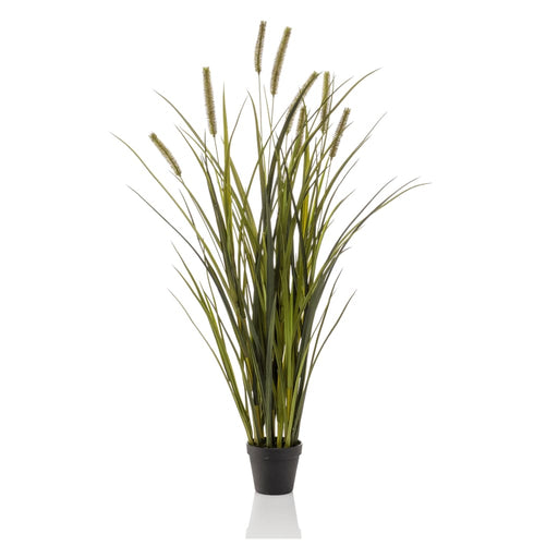 Smaragd Kunstig Cattail Gress 100 Cm I Potte