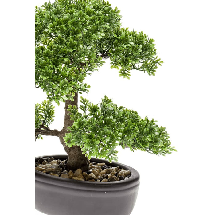 Emerald Mini Artificial Ficus Bonsai Grønn 32 Cm