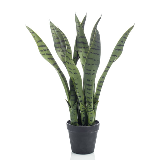 Smaragd Kunstig Plante Sansevieria 55 Cm I Potte