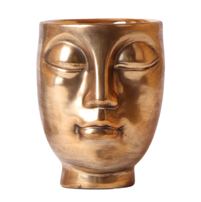 Face-2-Face Golden Keramisk Pot