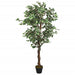 Kunstig Ficus 378 Blader 80 Cm Grønn