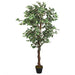 Kunstig Ficus 630 Blader 120 Cm Grønn