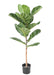 Kunstig Ficus Lyrata 100Cm Grønn For Innendørs