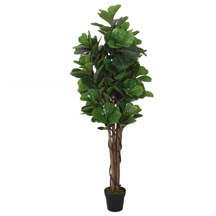 Kunstig Ficus Lyrata 134 Blader 120 Cm Grønn