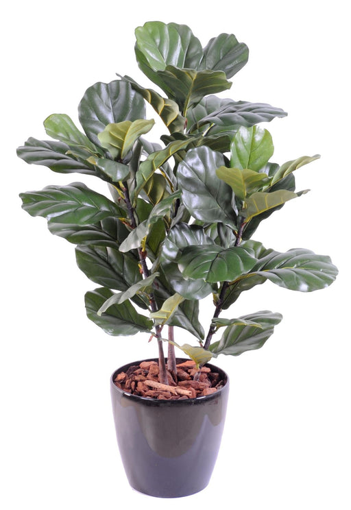 Kunstig Ficus Lyrata 90 Cm Innendørs Grønn Plante