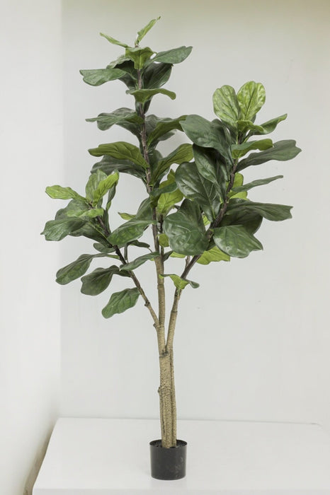 Ficus Lyrata Kunstig Plante H180Cm, Ø17Cm