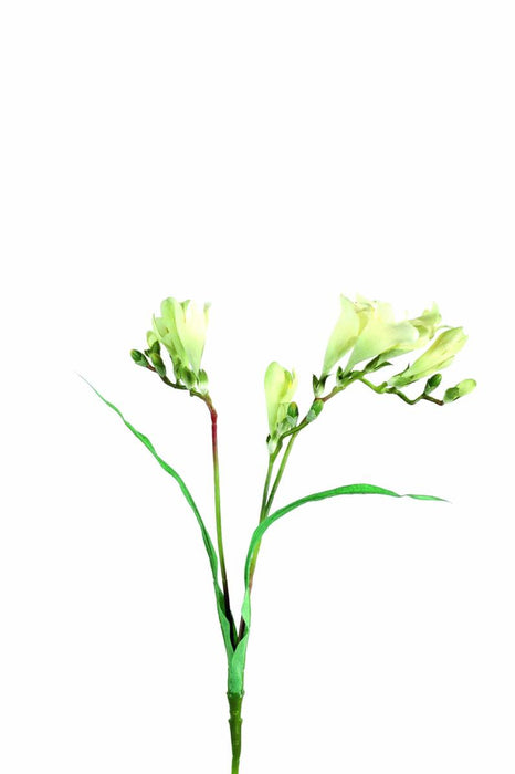 Kunstig Blomst Freesia Hvit 60 Cm Dekorativ Bukett