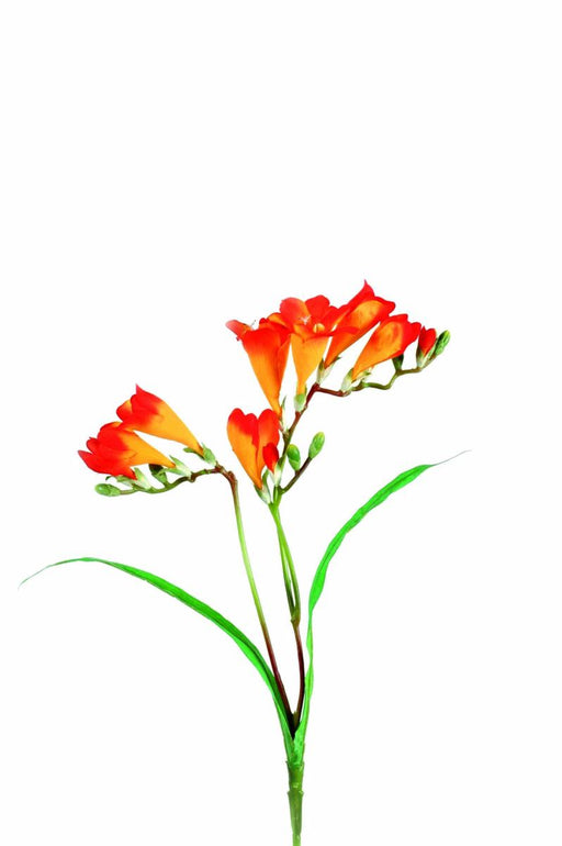 Kunstig Blomst Freesia Orange 60 Cm