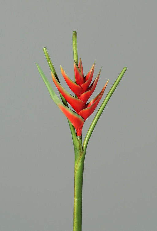 Kunstig Blomst Heliconia Rød 126Cm Tropisk Dekorasjon