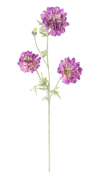 Kunstig Blomst Scabious Lilla 75 Cm Dekorativ Stengel