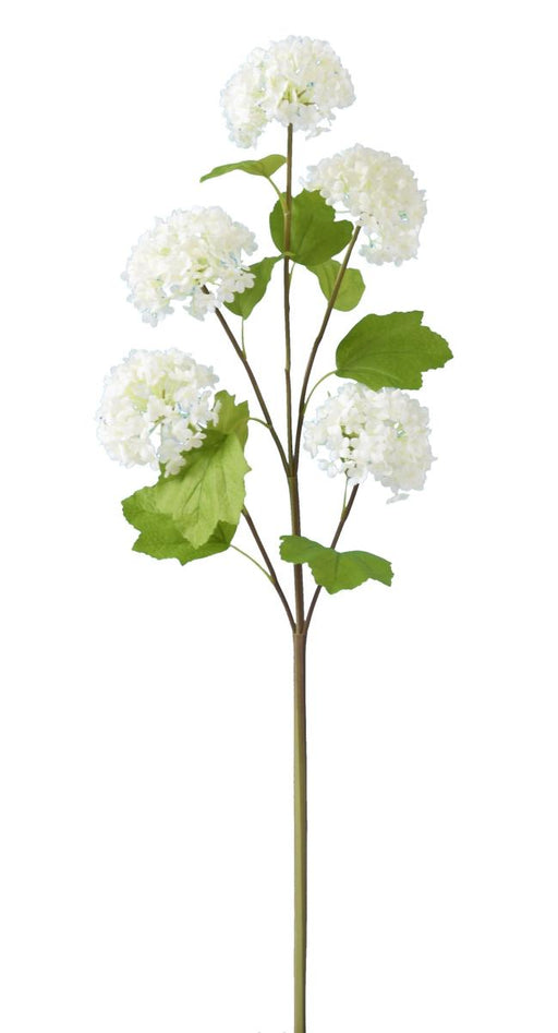 Kunstig Blomst Viburnum Baller Hvit 75Cm