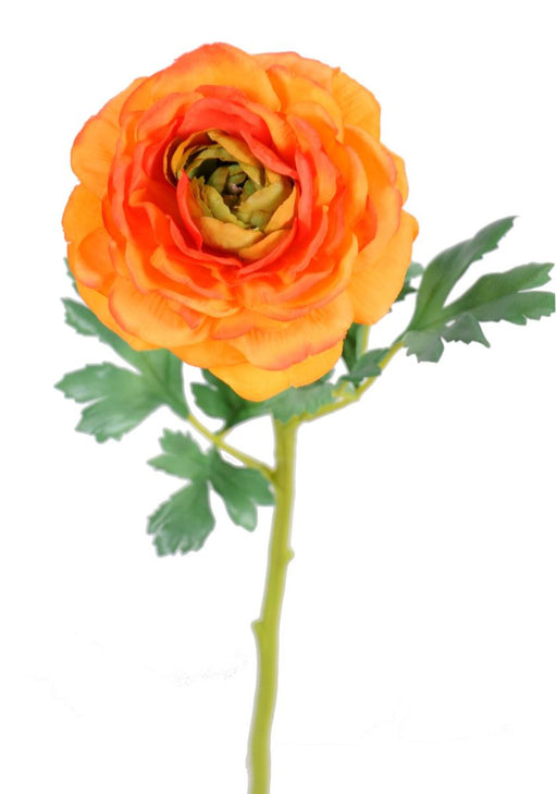 Kunstig Ranunculus Blomst Orange 58Cm