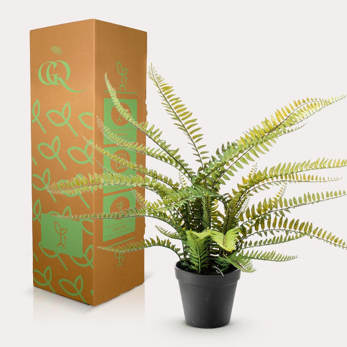 Boston Fern Kunstig Plante - H55Cm, Ø15Cm