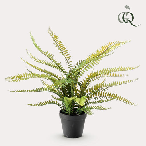 Boston Fern Kunstig Plante - H55Cm, Ø15Cm