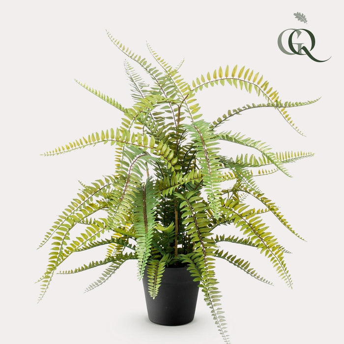 Boston Fern Kunstig Plante - H70Cm, Ø15Cm