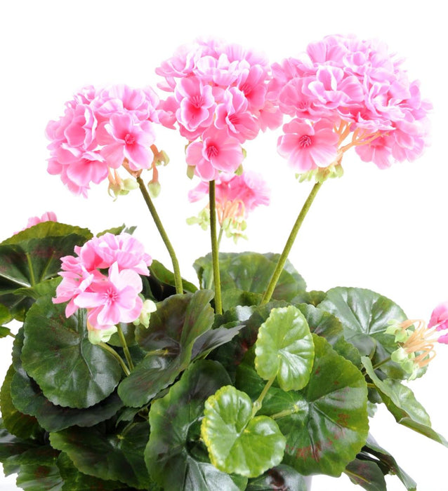 Kunstig Geranium Stake 5 Hoder 40Cm Rosa