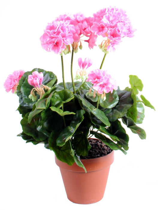 Kunstig Geranium Stake 5 Hoder 40Cm Rosa